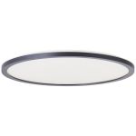Brilliant Brennan Plafondlamp Kunststof Zwart Wit 18W 2700lm - 827-840 CCT | 420mm - IP44 - 3-Staps Dimbaar