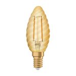 Ledvance Vintage 1906 LED E14 Kaars Goud 2.5W 220lm - 824 Zeer Warm Wit | Vervangt 25W