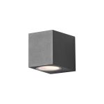 D'Lite Wandlamp Vrebos Aluminium Zwart | IP54 - Geschikt Voor 1x GU10