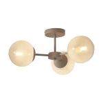 It's about RoMi Plafondlamp Aspen Glas Wit | Geschikt voor 3x E14 