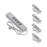 Voordeelpak 5x Calex Smart Stekkerdoos + USB BE/FR | Tuya Wi-Fi