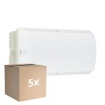 Voordeelpak 5x Philips LED Beveiliging Ledinaire WL055V Wit 6W 600lm - 830 Warm Wit | 374x150mm - IP65