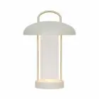 Nordlux Tafellamp Mirano Metaal en Glas Beige 3W 150lm - 830 Warm Wit | 3-Staps Dimbaar